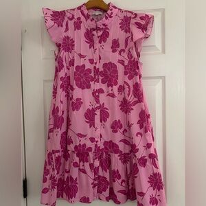 Sugarlips Pink Floral Kids Casual Dress